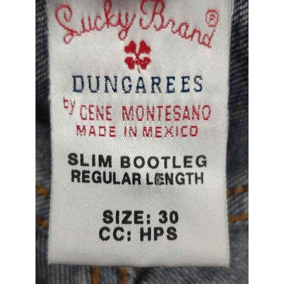 Lucky Brand Slim Bootleg regular length button fly jeans in size 30 - Picture 3 of 4